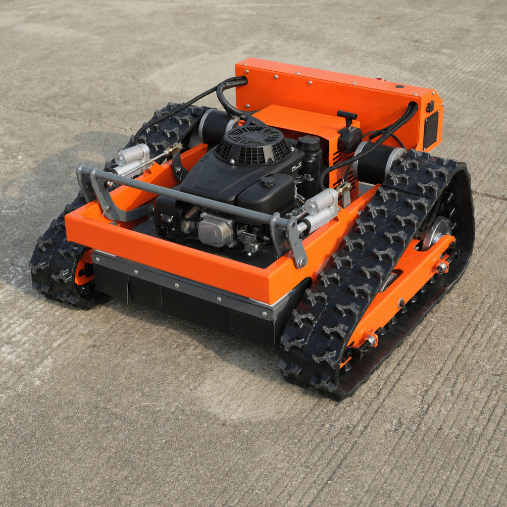How a Tracked Remote-Controlled Mower Helps Manage Slopes and Rough Terrain