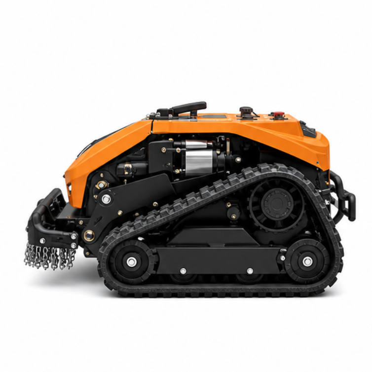 Remote Control Crawler Lawn Mower Multifunctional Slope Grass Cutting Machine