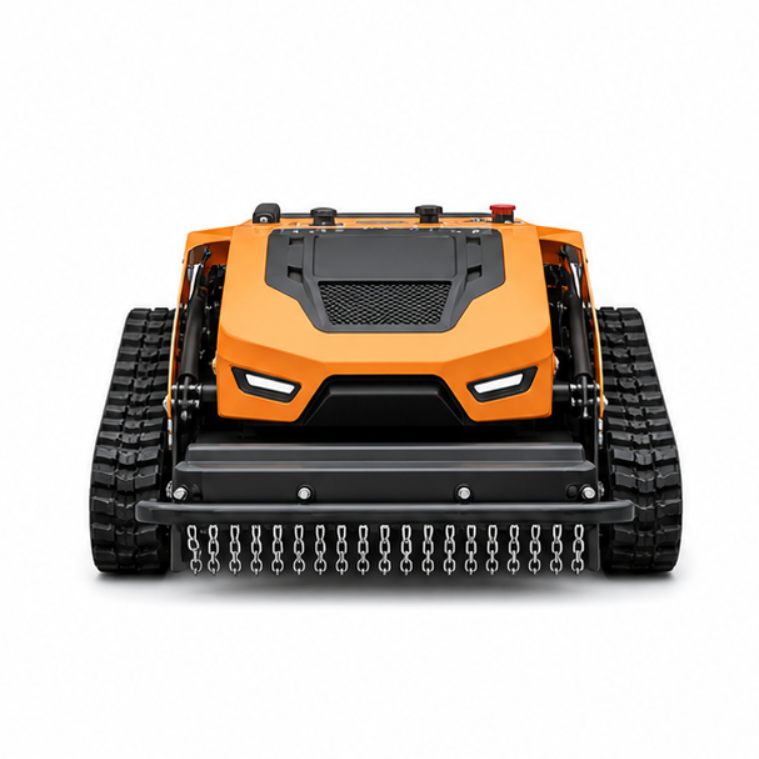 Remote Control Crawler Lawn Mower Multifunctional Slope Grass Cutting Machine