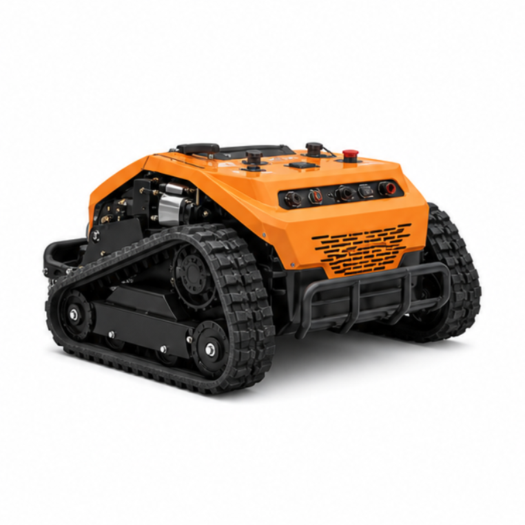 Remote Control Crawler Lawn Mower Multifunctional Slope Grass Cutting Machine
