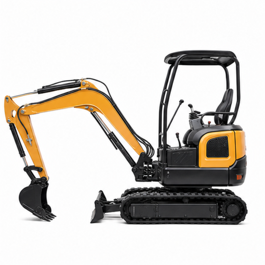 Mini Crawler Hydraulic Excavator Multifunctional Compact Digger with Bulldozer Blade