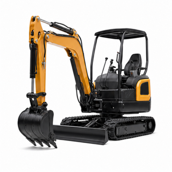Mini Crawler Hydraulic Excavator Multifunctional Compact Digger with Bulldozer Blade