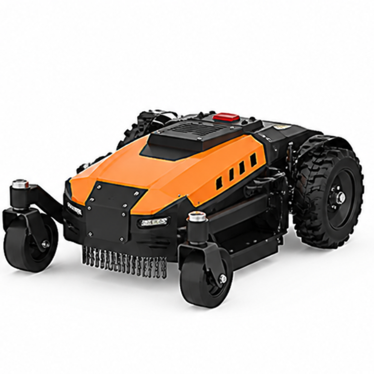 Wheeled Remote Control Lawn Mower Multifunctional Grass Cutting Machine